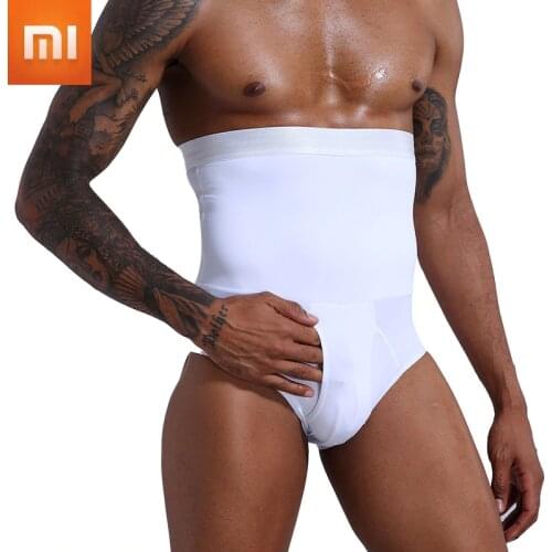 2020 Xiaomi Mens underwear Men Seamless Shapers High Waist Slimming Tummy Control Knickers Pants Panties Briefs Body Shapewear