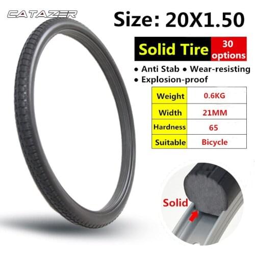 20*1.5 Bicycle Solid Tire Anti Stab Riding MTB Road Bike 20 X 1.5 Tyre Folding Bicycle Tyres BMX Kids' Bike Tyres Bicycle Tire