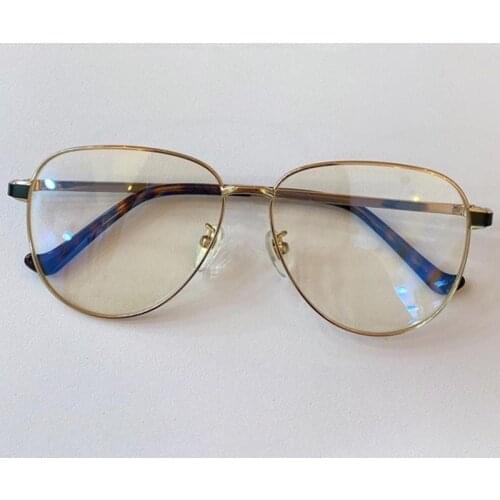 Vintage Pilot Anti-blue Light Metal Glasses Frames For Men Women Optical Fashion Computer Glasses Frame