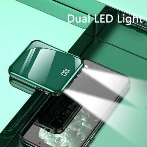 20000mAh Power Bank For iPhone 11 Samsung S8 Portable Powerbank USB Type C External Battery Poverbank Built in Cable Flashlight