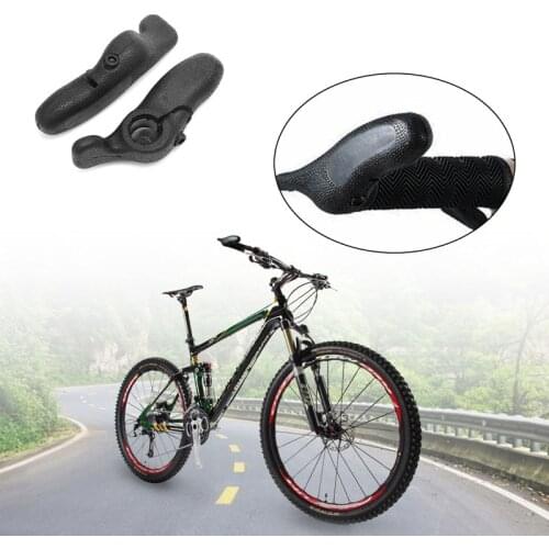 1 Pair MTB Mountain Bicycle OX Horn Shape Bar Ends Road Rubber Handlebar Bike Accewssories
