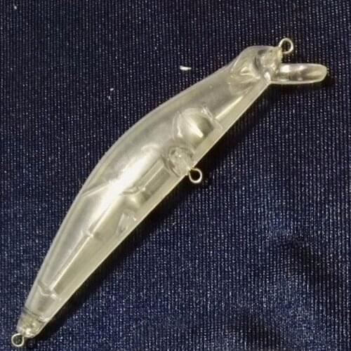 1pcs Unpainted Hardbaits Minnow Fishing Lure Body 4 1/3 Inch 7/16 OZ Blank lures JSE130