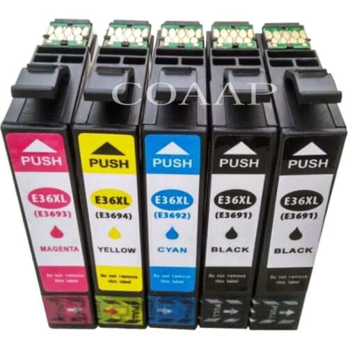 5PCS For XP332A XP325A Printer ink cartridge for Compatible EPSON T3691 T3692 T3693 T3694