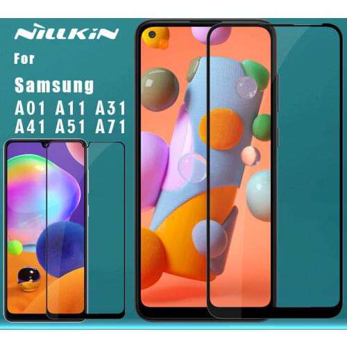For Samsung Galaxy A11 A31 A41 A71 A51 A01 Tempered Glass Screen Protector Nillkin CP+ PRO Anti-Explosion Full Cover Glass
