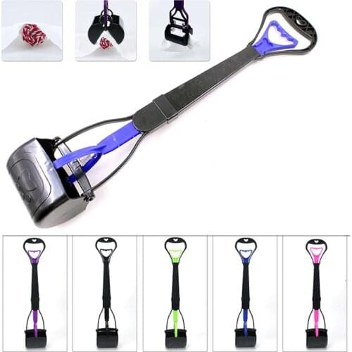 Pet Dog Waste Easy Pickup Pooper Scooper Pet Poo Poop Scoop Grabber Picker Cleaning Tool Random Color 2018ing