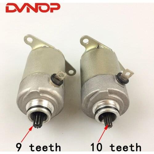 Motorcycle Engine Electric Starter Motor 10 Teeth For GY6-80 Dayang POPO50 139QMB/A Scooter Moped Go Carts Dirk Bike ATV TaoTao