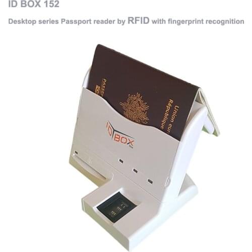 ID BOX 152 - Desktop series Passport reader by OCR MRZ & RFID & Fingerprint for Contactless ID card & chip passport