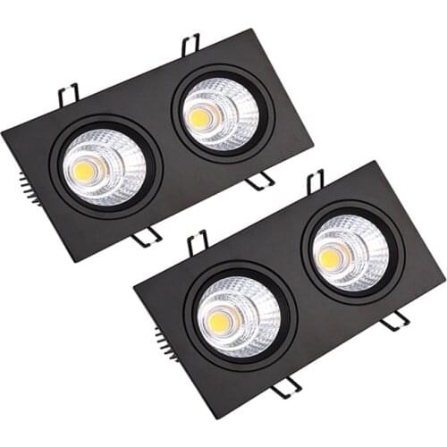 Square COB downlight 7W 10W 14W 20W 85-265V ceiling recessed downlight Indoor lighting