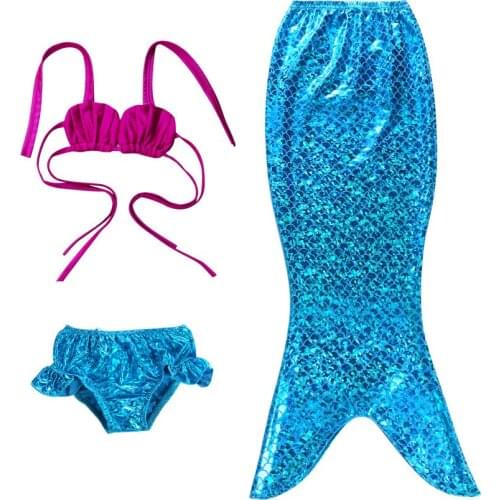 Summer Baby Girls Swimming Dress Swimwear Cosplay Costume Children Swimsuit Fantasy Beach Bikini Bathing Suits For 2-8 Year Kids