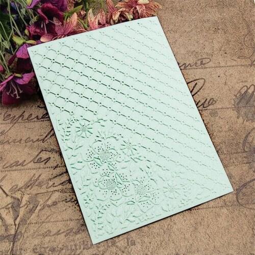 HOT plastic three flower template craft card making paper card album wedding decoration clip art relief clip Embossing folders