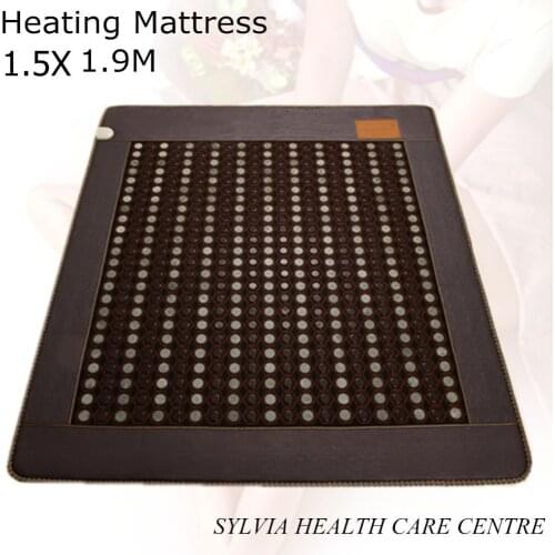 2018 NEW stones mixed natural jade mat tourmaline heat cushion body health care pad good sleeping 220V 1.5X1.9M/ 59''X74.8