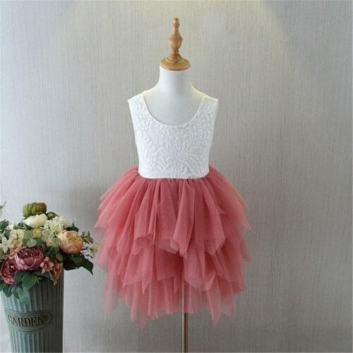 New Baby Kids Lace Cake Tutu Party Dress Children Princess Dresses Flower Girl Dress Patterns