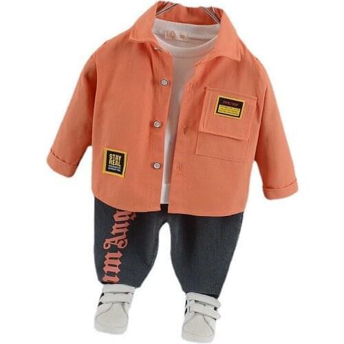 New Spring Baby Boys Clothes Suit Children Fashion Casual Jacket Pants 2Pcs/Sets Autumn Toddler Cotton Clothing Kids Sportswear