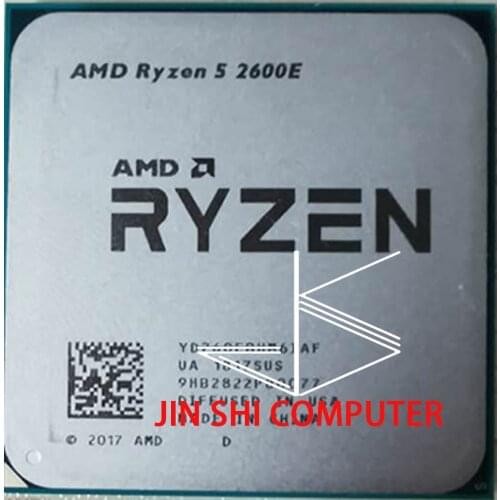 Amd ryzen 5 2600e r5 2600e 3.1 ghz seis-núcleo doze-núcleo 45w processador central yd260ebhm6iaf soquete am4