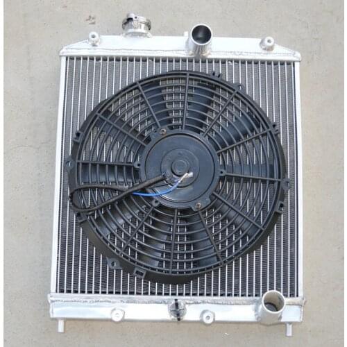 Performance aluminum alloy radiator & fan for 1992-2000 Honda Civic EG EK B16 B18 32mm Pipe