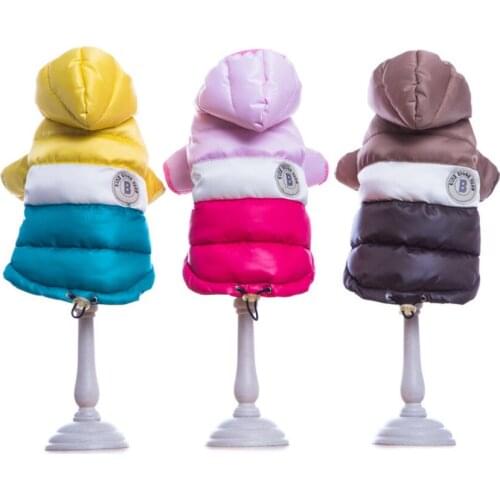 Pet Warm Clothes Dog Winter Parkas Puppy Padded Hoodie Medium Dogs Windproof Coat Jacket Cat Sweater Chihuahua Accessories