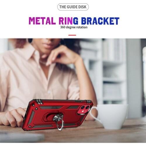 Shockproof Phone Case For VIVO Xiaomi Huawei MOTO iPhone Samsung OPPO Models Drop Resistance Protective Skin with Finger Ring