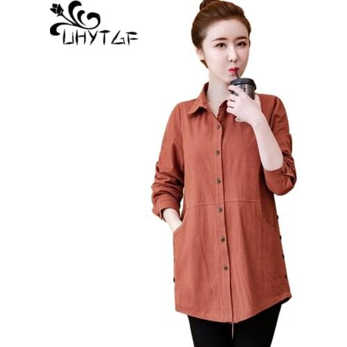 UHYTGF Women's Cotton Shirts