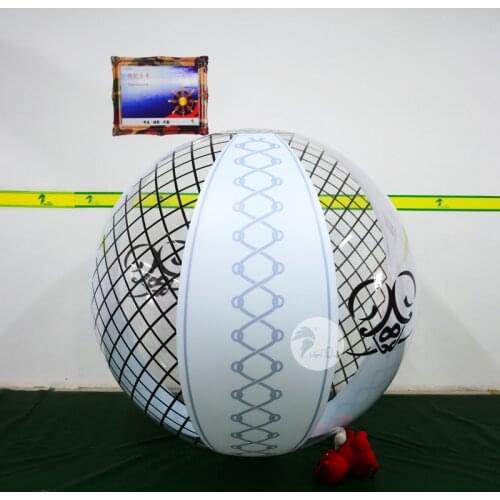 High Quality PVC Black And White Two Color Printing Inflatable Beach Ball
