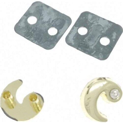 20 Pieces 8.8*7.5 MM Durable Zinc Alloy Moon Diamond Trademark Luggage Accessories Wallet Trademark Spot Metal Labels Tags