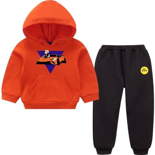 А4 мерч Childrens Hoodie Pants Suit Spring Autumn Boys Girls Sweatshirt Tops Merch A4 Casual Baby Clothing