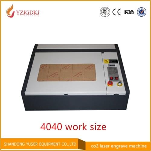 Free shipping 4040 laser engraving machine for rubber plates 40W laser tube laser marking machine