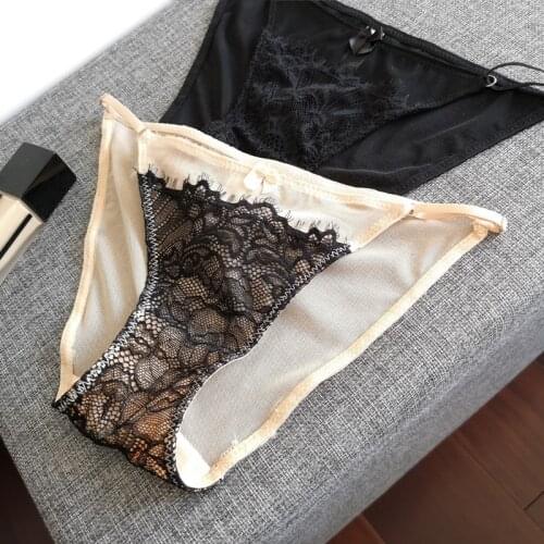 Womens Underpants Womens Lace Panties Sexy Seamless Female Briefs Transparent Underwear T-String Pants Low Waist Sexy Panties