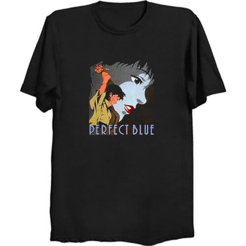 Perfect Blue Anime Japanese T-shirt Cotton Men T Shirt New 2019 Couple Loves Design Summer T-shirt Cotton Men Vintage T Shirt