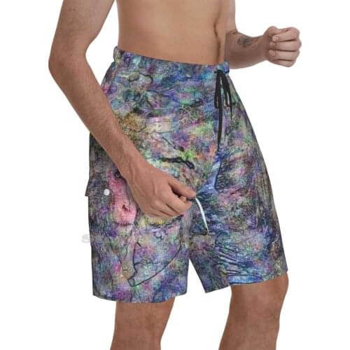 Hyperborean Landscape 3 MenS Sports Beach Swimming Shorts 2014 Hyperborea North Photoshop Richard Maier Winter Abstract Animal