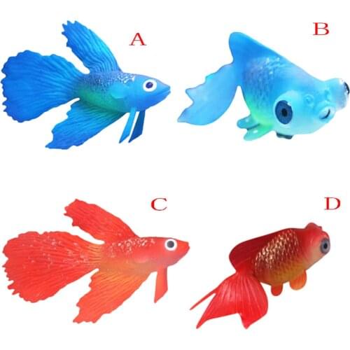 Fake Fish Aquarium Lion Fish Tank Landscaping Decor Glowing Effect Animal Ornament Glowing fish decoration for the Fish Tank