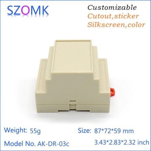 Electrical plastic box instrument enclosure din rail box (4 pcs) 88*72*59mm plastic box for electronic project distribution box
