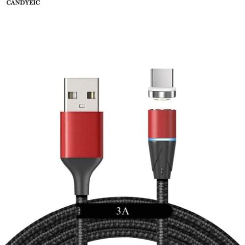 CANDYEIC USB C Magnetic Cables For HUAWEI Honor 20 Pro Honor 9X Pro Honor V30 V20 Honor Note10 Play TYPE-C Magnetic Wire Charger