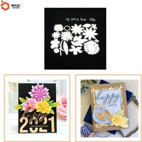 Fresh Flowers Metal Cutting Dies Stencil DIY Cards Stencils Photo Album Embossing Paper Making Scrapbooking Knife Mold 2021 New