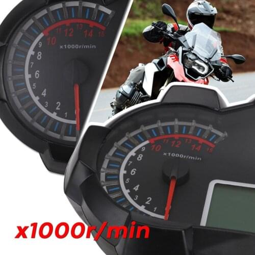 Motorcycle Digital LCD Speedometer Odometer Tachometer, with Low Oil Alarm, Low Voltage Alarm