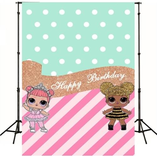 Customize Princess Baby Girl Photography Background Backdrop Children Birthday Party Decoration Theatre Tapestry Photo Studio