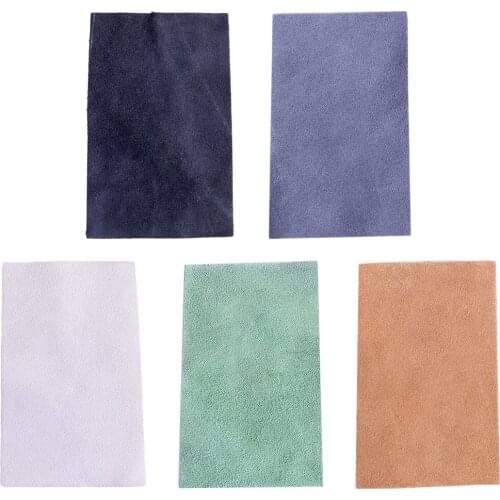 Cowhide Barber Scissors Cloth Cleaning Wipe 5x3 inch All-Purpose Scrub