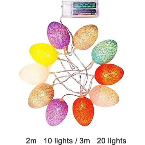 Premium Easter Eggs String Lights Decorations, Battery LED Eggs Light String Lantern for Easter Tree Home Window Décor