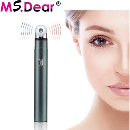 EMS Eye Massager Anti Wrinkle Aging Eye Massage Hot Ice Compress USB Rechargeable Massager For Face Electric Eyes Beauty Device