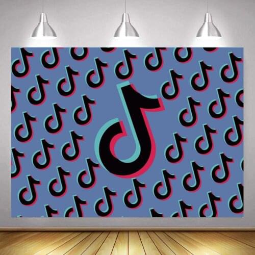 Wonderful Musical Symbol Background Picture Studio Beat Audio Frequency Birthday Party Photography Backdrop Photo Booth