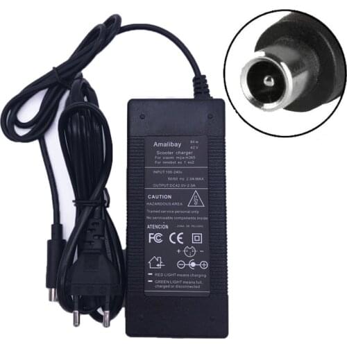 42V 2A Electric Scooter Battery Charger for Xiaomi M365 Intelligent Led Indicator Power Adapter for Ninebot ES1 ES2 ES4 Scooter
