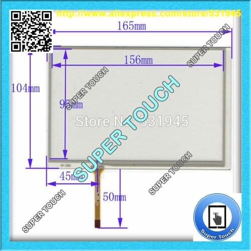 ZhiYuSun 7 Inch Touch Screen welding TP 1602 165mm104mm for GPS CARS 165*104 for bables for AT070TN83