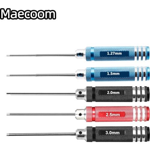 1.27/ 1.3/ 1.5/ 2.0/ 2.5/ 3.0Mm White Steel Hex Screwdriver Tool Kit For 3D Printer Rc Helicopter Car Drone Aircraft Repair Tool