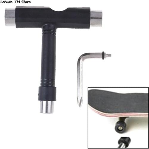 1 Pc New Skateboard Roller Skate T Tool MultiFunction All In One Wrench High Qulity Repair Tool