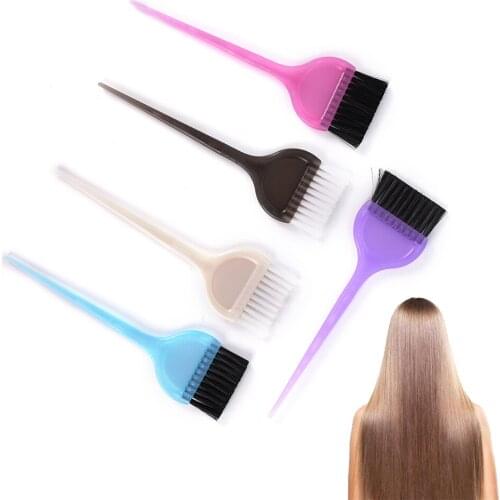 1Pc Plastic Hair Dye Color Comb Brushes Color Random for Beauty Women