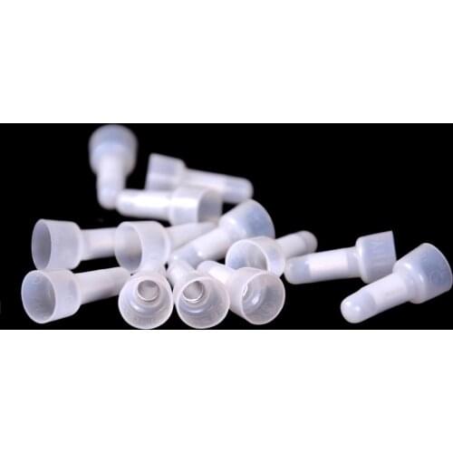 100pcs 1.9 cmx0.9 cm Closed End Crimp Caps Elec cal Wire Terminals Connectors Cap For AWG 12-10 16-14 22-16