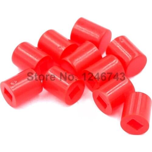 100PCS 6x7mm Round Button Cap Button Cap for 8.5X8.5/8*8 Series of Self-Locking Switch Hat