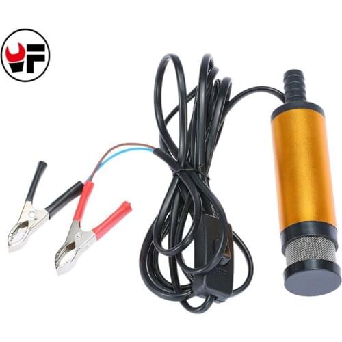 12V Car Electric Submersible Pump Diesel Fuel Water Oil Transfer Pump 38MM Switch Oil Engine Transfer Pump Filter Net Hot DN172