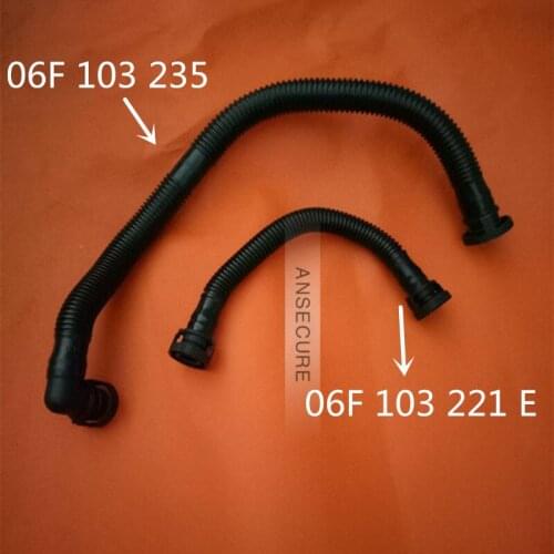 2 pcs Crankcase Vent Breather Hose For Audi A3 A4 A6 TT EOS Golf Jetta Passat Scirocco Leon Octavia 06F 103 221 E 06F 103 235