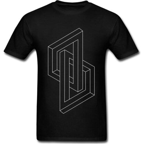 3D Abstract Shape Sacred Geometry T Shirt Mens Full Gamer Wehrmat Print T-Shirt For Student Simple Style Tee Shirts