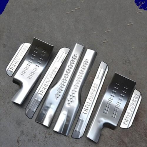 4PCS/8PCS/SET stainless steel Scuff Plate/Door Sill For Mitsubishi Outlander 2013-2018 Car styling